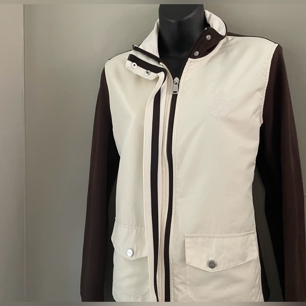 Ralph Lauren Cream and Brown Utility Jacket - Picture 4 of 14